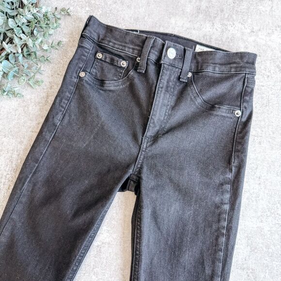 Rag & Bone Black High Rise Ankle Skinny Jean Size 25 - Picture 1 of 8
